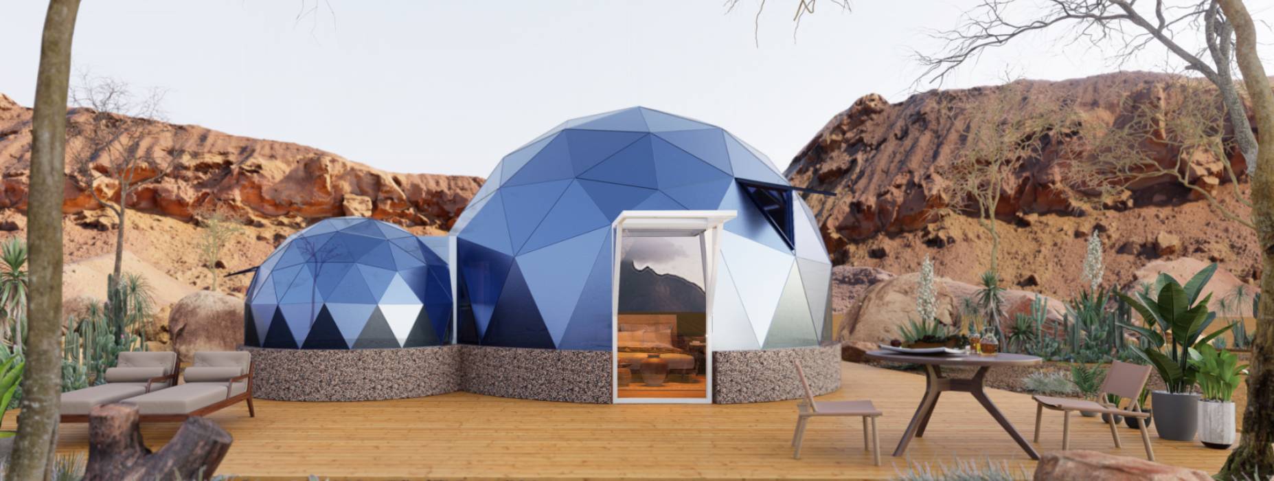 平塘县球形智能光伏玻璃星空房